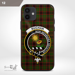 Buchan Clan Badge Tartan Phone Case - Tartan Scottish Crest Phone Case Scottish Plaid Tartan Plaid - ScotsTee - scotstee.com