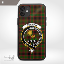 Buchan Clan Badge Tartan Phone Case - Tartan Scottish Crest Phone Case Scottish Plaid Tartan Plaid - ScotsTee - scotstee.com