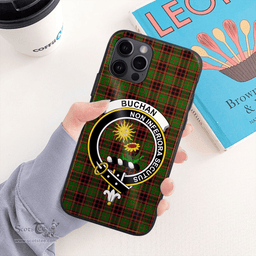 Buchan Clan Badge Tartan Phone Case - Tartan Scottish Crest Phone Case Scottish Plaid Tartan Plaid - ScotsTee - scotstee.com