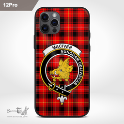 Maciver Clan Badge Tartan Phone Case - Tartan Scottish Crest Phone Case Scottish Plaid Tartan Plaid - ScotsTee - scotstee.com