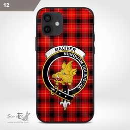 Maciver Clan Badge Tartan Phone Case - Tartan Scottish Crest Phone Case Scottish Plaid Tartan Plaid - ScotsTee - scotstee.com