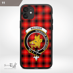 Maciver Clan Badge Tartan Phone Case - Tartan Scottish Crest Phone Case Scottish Plaid Tartan Plaid - ScotsTee - scotstee.com