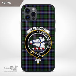 Galbraith Clan Badge Tartan Phone Case - Tartan Scottish Crest Phone Case Scottish Plaid Tartan Plaid - ScotsTee - scotstee.com