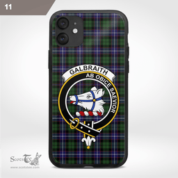 Galbraith Clan Badge Tartan Phone Case - Tartan Scottish Crest Phone Case Scottish Plaid Tartan Plaid - ScotsTee - scotstee.com