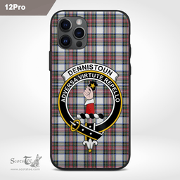 Dennistoun Clan Badge Tartan Phone Case - Tartan Scottish Crest Phone Case Scottish Plaid Tartan Plaid - ScotsTee - scotstee.com