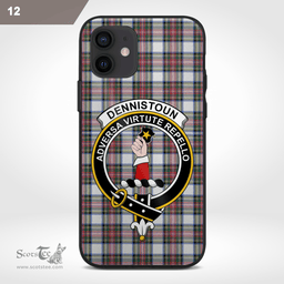 Dennistoun Clan Badge Tartan Phone Case - Tartan Scottish Crest Phone Case Scottish Plaid Tartan Plaid - ScotsTee - scotstee.com