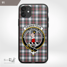 Dennistoun Clan Badge Tartan Phone Case - Tartan Scottish Crest Phone Case Scottish Plaid Tartan Plaid - ScotsTee - scotstee.com