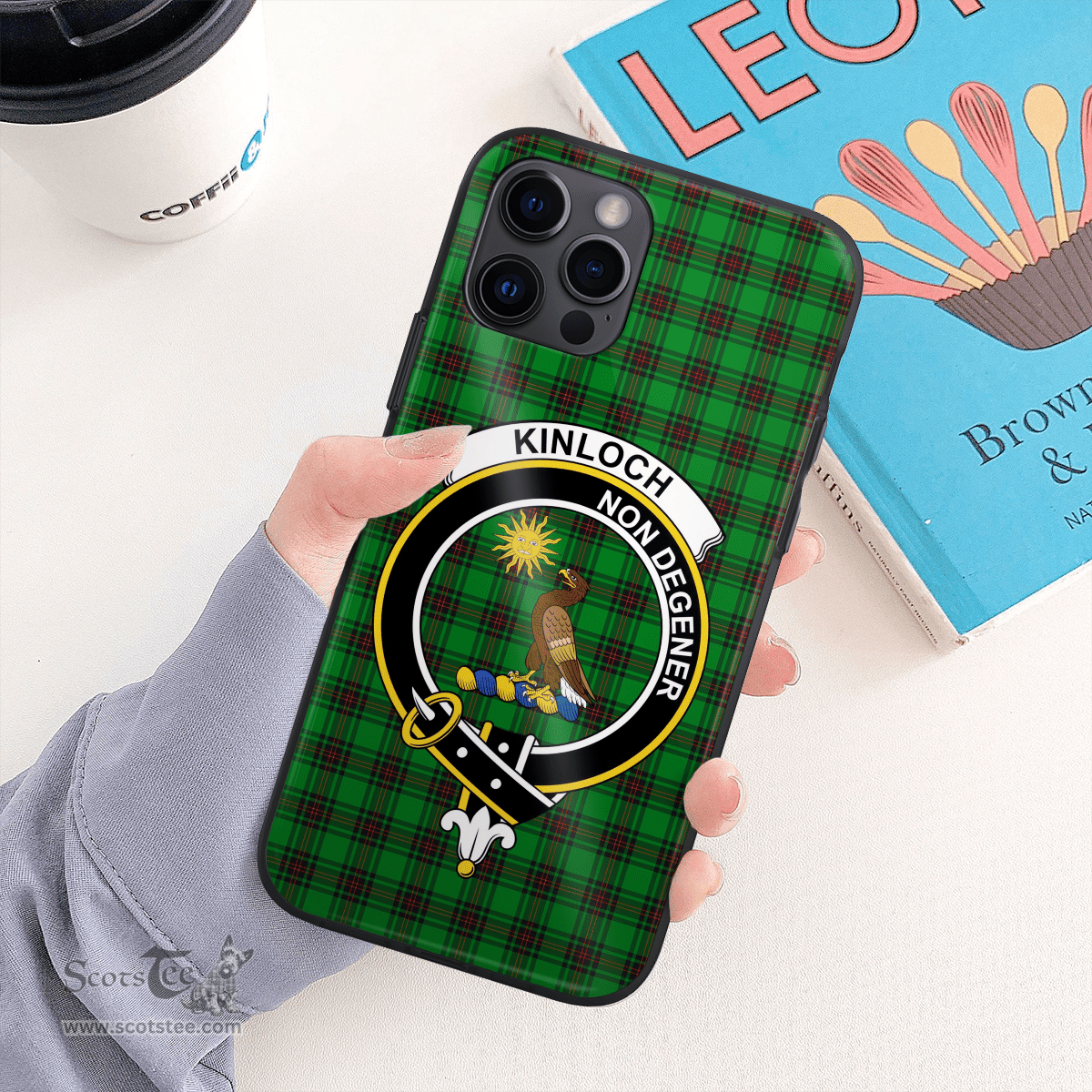 Kinloch Clan Badge Tartan Phone Case - Tartan Scottish Crest Phone Case Scottish Plaid Tartan Plaid - ScotsTee - scotstee.com