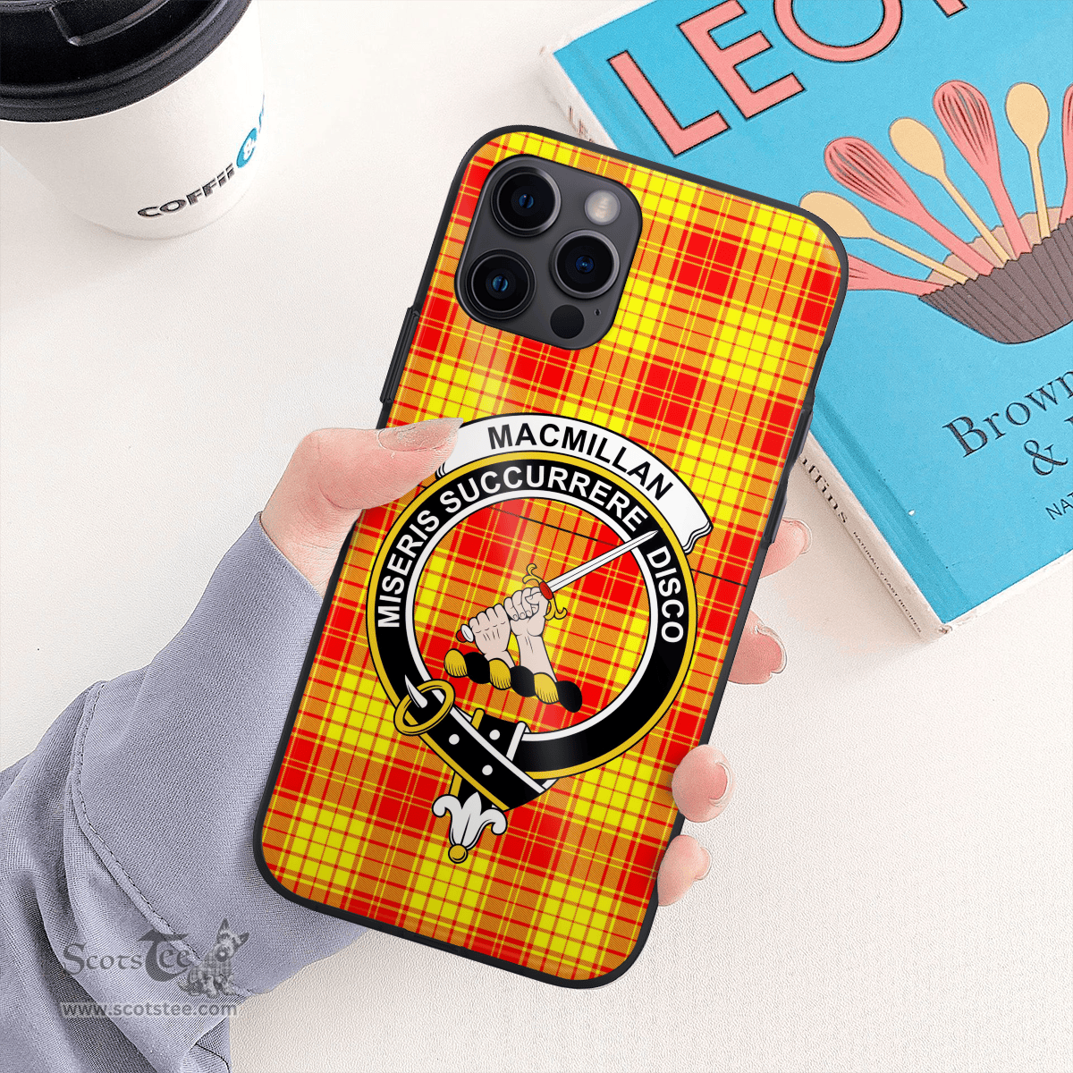 Macmillan Clan Badge Tartan Phone Case - Tartan Scottish Crest Phone Case Scottish Plaid Tartan Plaid - ScotsTee - scotstee.com