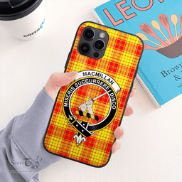 Macmillan Clan Badge Tartan Phone Case - Tartan Scottish Crest Phone Case Scottish Plaid Tartan Plaid - ScotsTee - scotstee.com