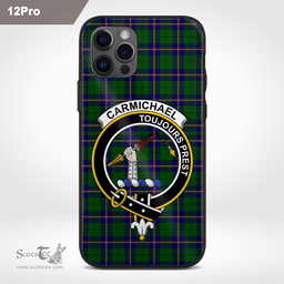 Carmichael Clan Badge Tartan Phone Case - Tartan Scottish Crest Phone Case Scottish Plaid Tartan Plaid - ScotsTee - scotstee.com