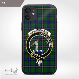 Carmichael Clan Badge Tartan Phone Case - Tartan Scottish Crest Phone Case Scottish Plaid Tartan Plaid - ScotsTee - scotstee.com