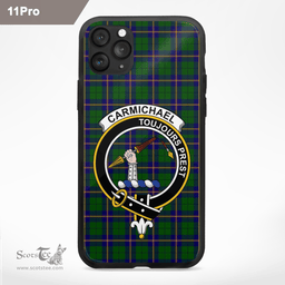 Carmichael Clan Badge Tartan Phone Case - Tartan Scottish Crest Phone Case Scottish Plaid Tartan Plaid - ScotsTee - scotstee.com