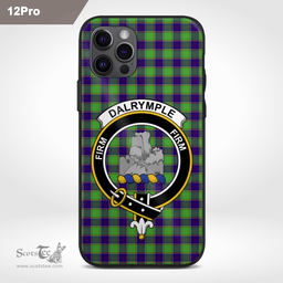 Dalrymple Clan Badge Tartan Phone Case - Tartan Scottish Crest Phone Case Scottish Plaid Tartan Plaid - ScotsTee - scotstee.com
