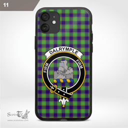 Dalrymple Clan Badge Tartan Phone Case - Tartan Scottish Crest Phone Case Scottish Plaid Tartan Plaid - ScotsTee - scotstee.com