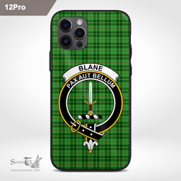 Blane Clan Badge Tartan Phone Case - Tartan Scottish Crest Phone Case Scottish Plaid Tartan Plaid - ScotsTee - scotstee.com