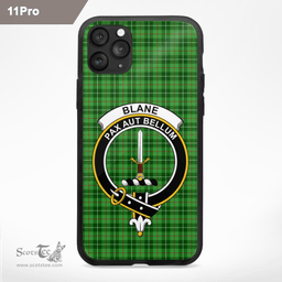 Blane Clan Badge Tartan Phone Case - Tartan Scottish Crest Phone Case Scottish Plaid Tartan Plaid - ScotsTee - scotstee.com