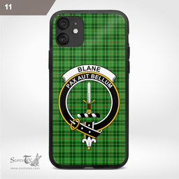 Blane Clan Badge Tartan Phone Case - Tartan Scottish Crest Phone Case Scottish Plaid Tartan Plaid - ScotsTee - scotstee.com