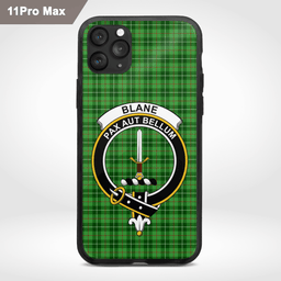 Blane Clan Badge Tartan Phone Case - Tartan Scottish Crest Phone Case Scottish Plaid Tartan Plaid - ScotsTee - scotstee.com