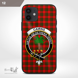 Cairns Clan Badge Tartan Phone Case - Tartan Scottish Crest Phone Case Scottish Plaid Tartan Plaid - ScotsTee - scotstee.com