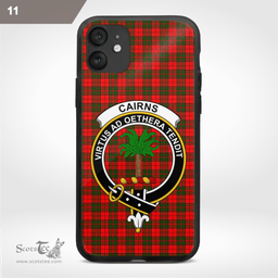 Cairns Clan Badge Tartan Phone Case - Tartan Scottish Crest Phone Case Scottish Plaid Tartan Plaid - ScotsTee - scotstee.com
