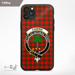 Cairns Clan Badge Tartan Phone Case - Tartan Scottish Crest Phone Case Scottish Plaid Tartan Plaid - ScotsTee - scotstee.com