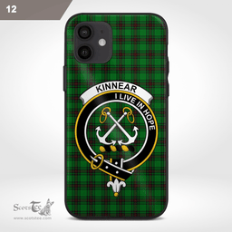 Kinnear Clan Badge Tartan Phone Case - Tartan Scottish Crest Phone Case Scottish Plaid Tartan Plaid - ScotsTee - scotstee.com