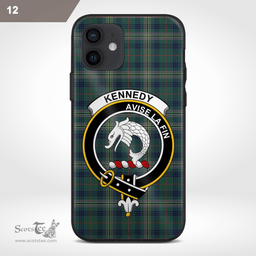 Kennedy Clan Badge Tartan Phone Case - Tartan Scottish Crest Phone Case Scottish Plaid Tartan Plaid - ScotsTee - scotstee.com