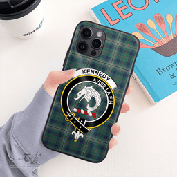 Kennedy Clan Badge Tartan Phone Case - Tartan Scottish Crest Phone Case Scottish Plaid Tartan Plaid - ScotsTee - scotstee.com