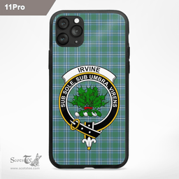 Irvine Clan Badge Tartan Phone Case - Tartan Scottish Crest Phone Case Scottish Plaid Tartan Plaid - ScotsTee - scotstee.com