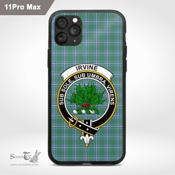 Irvine Clan Badge Tartan Phone Case - Tartan Scottish Crest Phone Case Scottish Plaid Tartan Plaid - ScotsTee - scotstee.com