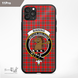 Binning Of Wallifoord Clan Badge Tartan Phone Case - Tartan Scottish Crest Phone Case Scottish Plaid Tartan Plaid - ScotsTee - scotstee.com