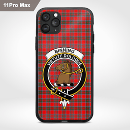 Binning Of Wallifoord Clan Badge Tartan Phone Case - Tartan Scottish Crest Phone Case Scottish Plaid Tartan Plaid - ScotsTee - scotstee.com
