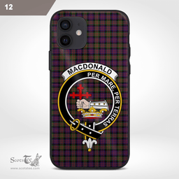Macdonald Donald Clan Badge Tartan Phone Case - Tartan Scottish Crest Phone Case Scottish Plaid Tartan Plaid - ScotsTee - scotstee.com