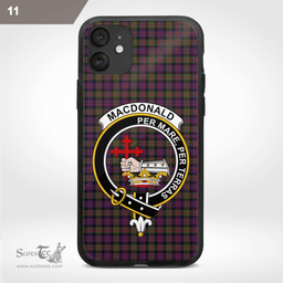 Macdonald Donald Clan Badge Tartan Phone Case - Tartan Scottish Crest Phone Case Scottish Plaid Tartan Plaid - ScotsTee - scotstee.com