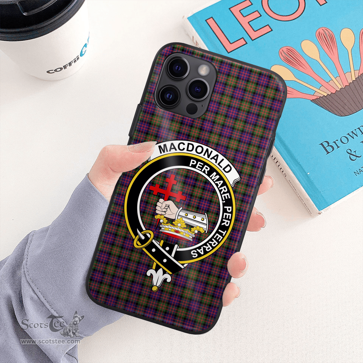 Macdonald Donald Clan Badge Tartan Phone Case - Tartan Scottish Crest Phone Case Scottish Plaid Tartan Plaid - ScotsTee - scotstee.com