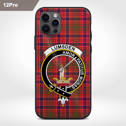 Lumsden Clan Badge Tartan Phone Case - Tartan Scottish Crest Phone Case Scottish Plaid Tartan Plaid - ScotsTee - scotstee.com