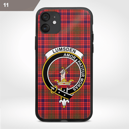 Lumsden Clan Badge Tartan Phone Case - Tartan Scottish Crest Phone Case Scottish Plaid Tartan Plaid - ScotsTee - scotstee.com