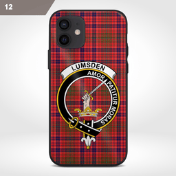Lumsden Clan Badge Tartan Phone Case - Tartan Scottish Crest Phone Case Scottish Plaid Tartan Plaid - ScotsTee - scotstee.com