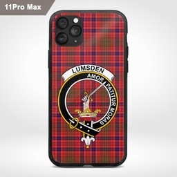 Lumsden Clan Badge Tartan Phone Case - Tartan Scottish Crest Phone Case Scottish Plaid Tartan Plaid - ScotsTee - scotstee.com