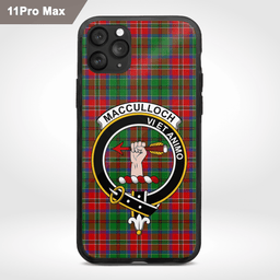 Macculloch Clan Badge Tartan Phone Case - Tartan Scottish Crest Phone Case Scottish Plaid Tartan Plaid - ScotsTee - scotstee.com