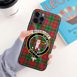 Macculloch Clan Badge Tartan Phone Case - Tartan Scottish Crest Phone Case Scottish Plaid Tartan Plaid - ScotsTee - scotstee.com