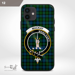 Mackay Clan Badge Tartan Phone Case - Tartan Scottish Crest Phone Case Scottish Plaid Tartan Plaid - ScotsTee - scotstee.com