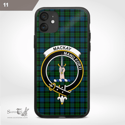 Mackay Clan Badge Tartan Phone Case - Tartan Scottish Crest Phone Case Scottish Plaid Tartan Plaid - ScotsTee - scotstee.com