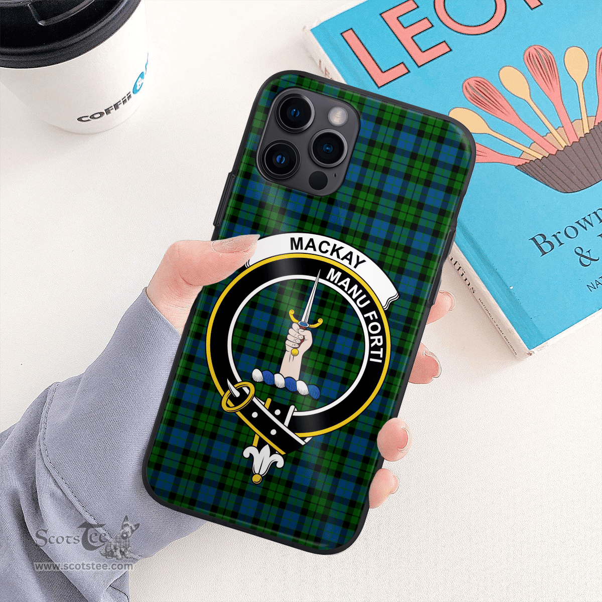 Mackay Clan Badge Tartan Phone Case - Tartan Scottish Crest Phone Case Scottish Plaid Tartan Plaid - ScotsTee - scotstee.com