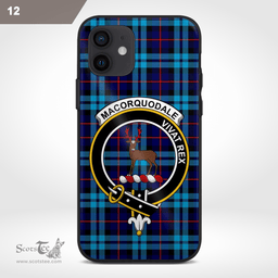 Maccorquodale Clan Badge Tartan Phone Case - Tartan Scottish Crest Phone Case Scottish Plaid Tartan Plaid - ScotsTee - scotstee.com