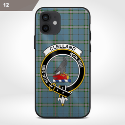 Clelland Clan Badge Tartan Phone Case - Tartan Scottish Crest Phone Case Scottish Plaid Tartan Plaid - ScotsTee - scotstee.com