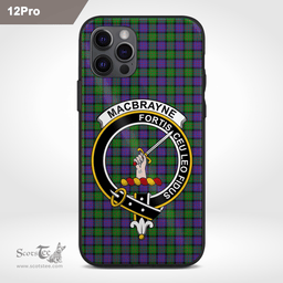 Macbrayne Clan Badge Tartan Phone Case - Tartan Scottish Crest Phone Case Scottish Plaid Tartan Plaid - ScotsTee - scotstee.com