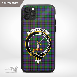 Macbrayne Clan Badge Tartan Phone Case - Tartan Scottish Crest Phone Case Scottish Plaid Tartan Plaid - ScotsTee - scotstee.com