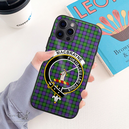 Macbrayne Clan Badge Tartan Phone Case - Tartan Scottish Crest Phone Case Scottish Plaid Tartan Plaid - ScotsTee - scotstee.com